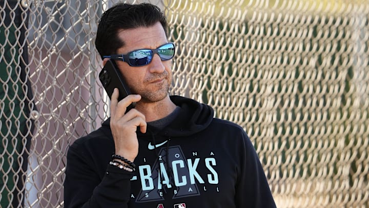 Arizona Diamondbacks general manager Mike Hazen during spring training workouts at Salt River Fields at Talking Stick near Scottsdale on Feb. 20, 2024.