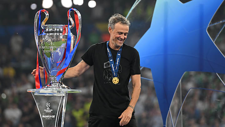 Luis Enrique, vainqueur de la Ligue des Champions avec le PSG en mai