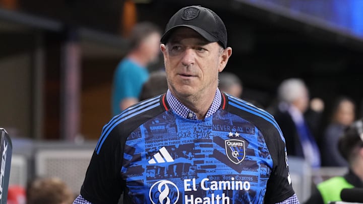 Feb 22, 2025; San Jose, California, USA; San Jose Earthquakes owner John Fisher before the game against Real Salt Lake at PayPal Park. Mandatory Credit: Darren Yamashita-Imagn Images Feb 22, 2025; San Jose, California, USA; San Jose Earthquakes owner John Fisher before the game against Real Salt Lake at PayPal Park. Mandatory Credit: Darren Yamashita-Imagn Images