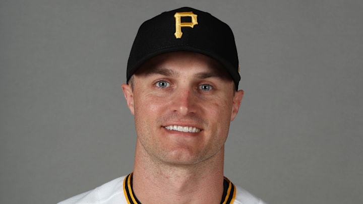 Feb 18, 2026; Bradenton, FL, USA; Pittsburgh Pirates left fielder Jake Mangum (28) poses for a photo during media day at Pirate City. Mandatory Credit: Kim Klement Neitzel-Imagn Images Feb 18, 2026; Bradenton, FL, USA; Pittsburgh Pirates left fielder Jake Mangum (28) poses for a photo during media day at Pirate City. Mandatory Credit: Kim Klement Neitzel-Imagn Images