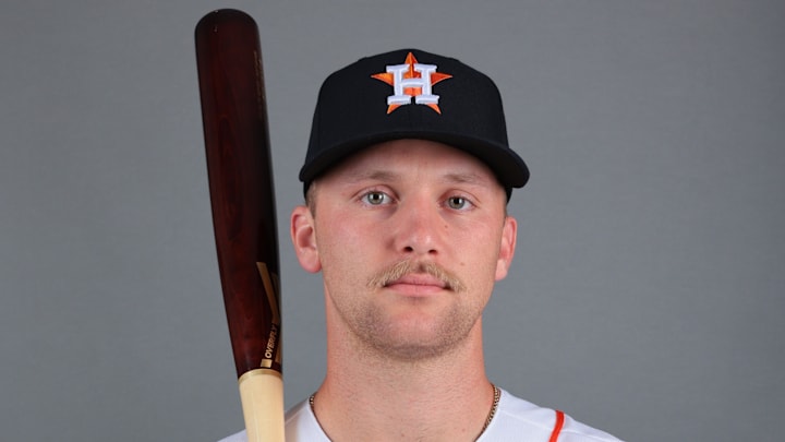 Houston  Astros Janek Walker posing for a picture