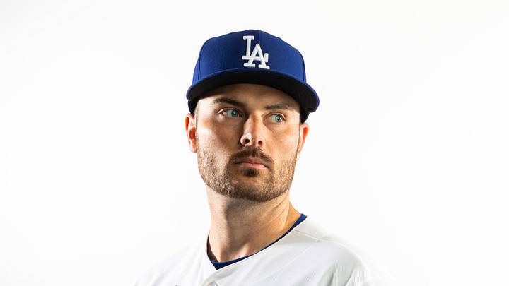 Dodgers pitcher Wyatt Mills poses for a portrait during photo day at Camelback Ranch on Feb. 19, 2026. Dodgers pitcher Wyatt Mills poses for a portrait during photo day at Camelback Ranch on Feb. 19, 2026.