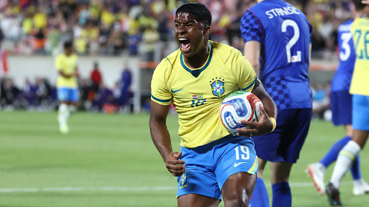 Endrick foi destaque contra a Croácia na última Data FIFA