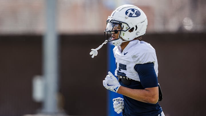 BYU wide receiver LaMason Waller at BYU Spring Camp BYU wide receiver LaMason Waller at BYU Spring Camp