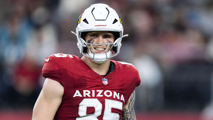 Arizona Cardinals tight end Trey McBride (85) against the Jacksonville Jaguars at State Farm Stadium. 