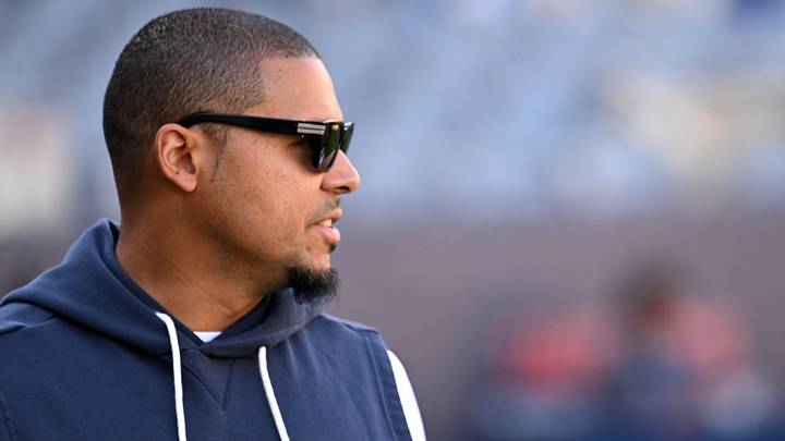 Oct 4, 2026; Chicago, Illinois, USA; Chicago Bears general manager Ryan Poles looks on before the game against the New York Jets at Soldier Field. Mandatory Credit: Matt Marton-Imagn Images Oct 4, 2026; Chicago, Illinois, USA; Chicago Bears general manager Ryan Poles looks on before the game against the New York Jets at Soldier Field. Mandatory Credit: Matt Marton-Imagn Images