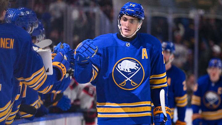 Sabres forward Tage Thompson Sabres forward Tage Thompson