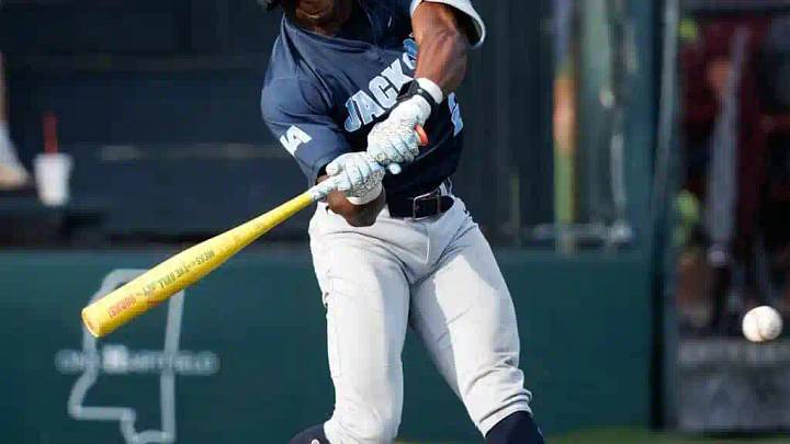 Southern Miss signee Justin Word takes a swing for Jackson Academy.
