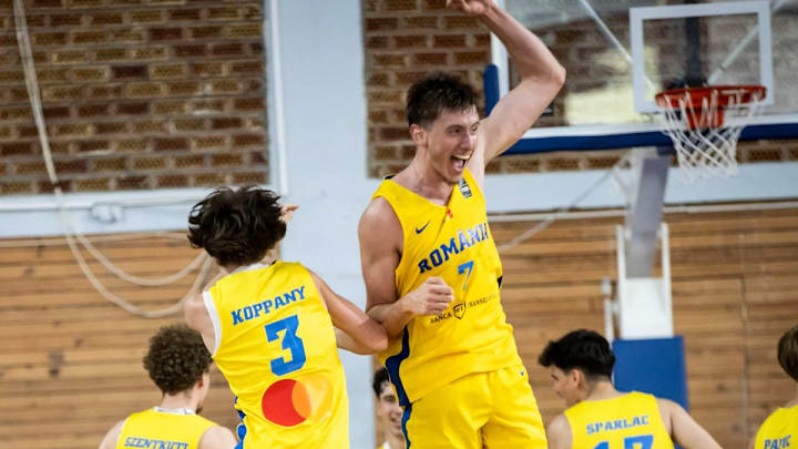 Christian Nitu celebrates his breakout outing against Iceland. 