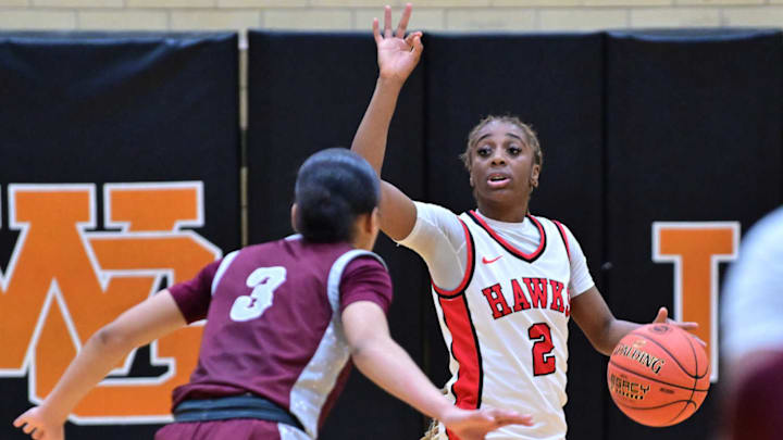 Lift for Life Academy junior guard Zha'viara Harris looks to help her team go back-to-back in the Class 5 girls state championship at the Show-Me Showdown at Mizzou Arena in Columbia.