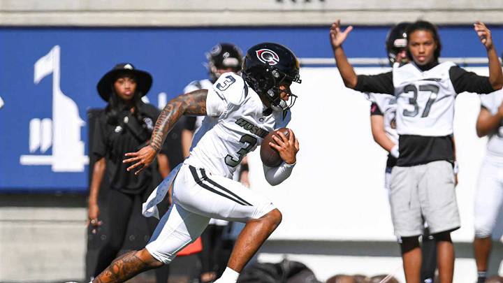 Corona Centennial's Jaden Jefferson sprinting in a game against De La Salle on September 26, 2026. Corona Centennial's Jaden Jefferson sprinting in a game against De La Salle on September 26, 2026.