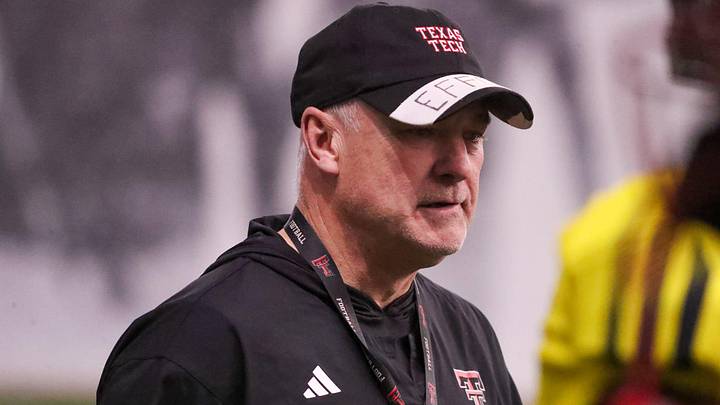 Texas Tech head coach Joey McGuire walks the field during spring football practice, Tuesday, April 14, 2026, at the Womble Football Center. Texas Tech head coach Joey McGuire walks the field during spring football practice, Tuesday, April 14, 2026, at the Womble Football Center.