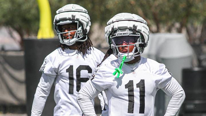 Las Vegas Raiders WRs Jakobi Meyers, and Tre Tucker Las Vegas Raiders WRs Jakobi Meyers, and Tre Tucker