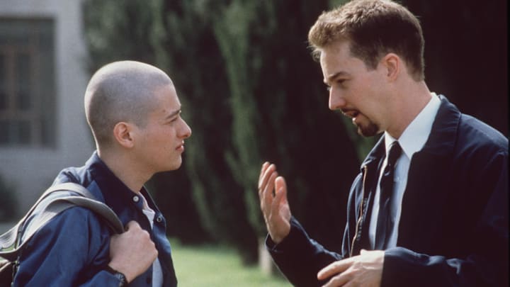 Ed Norton And Edward Furlong Stars In The New Movie American History X L L