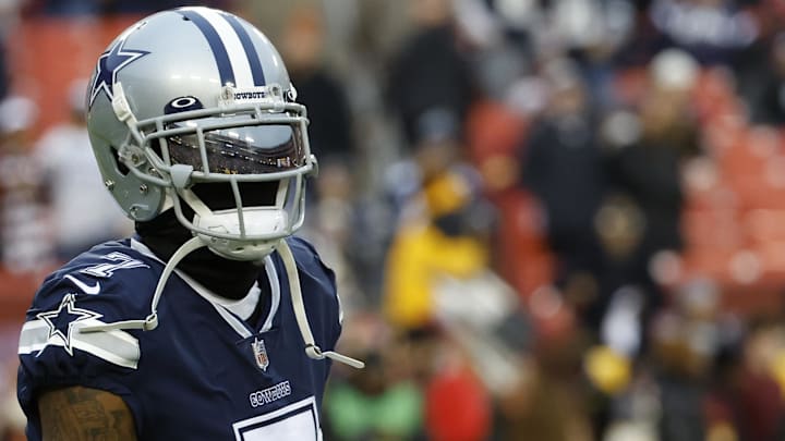 Dallas Cowboys cornerback Trevon Diggs (7) stands on the field during warmups prior to a Cowboys game.