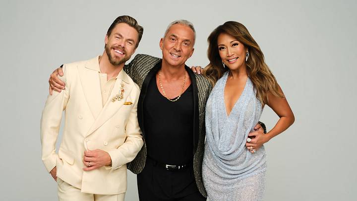 DANCING WITH THE STARS - ABC's “Dancing with the Stars” stars Derek Hough, Bruno Tonioli, and Carrie Ann Inaba. (Disney/Andrew Eccles)