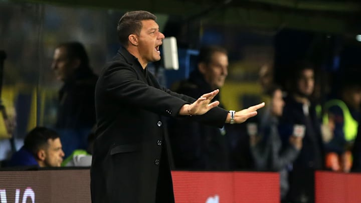 Sebastián Battaglia pide tranquilidad en La Bombonera. Sebastián Battaglia pide tranquilidad en La Bombonera.