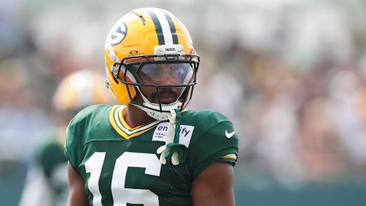 Green Bay Packers cornerback Bo Melton during practice