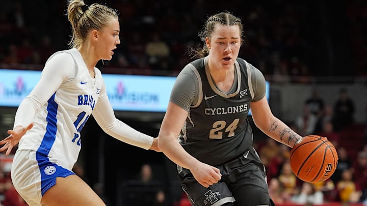 Addy Brown had a big night to help Iowa State defeat BYU Wednesday.