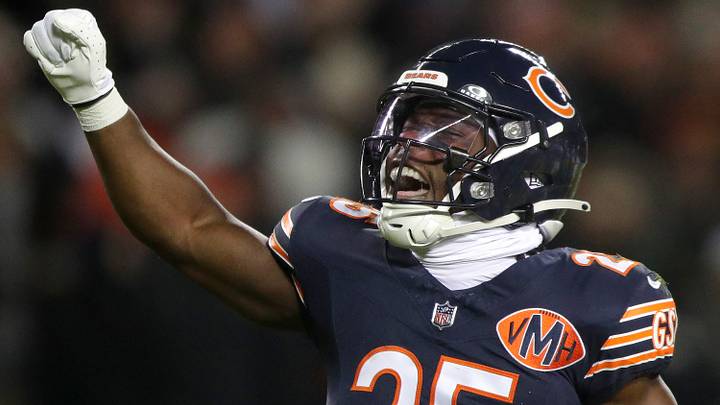 Chicago Bears running back Kyle Monangai (25) against the Green Bay Packers during in an NFC Wild Card Round game at Soldier Field. Mandatory Credit: Wm. Glasheen/USA TODAY Network via Imagn Images Chicago Bears running back Kyle Monangai (25) against the Green Bay Packers during in an NFC Wild Card Round game at Soldier Field. Mandatory Credit: Wm. Glasheen/USA TODAY Network via Imagn Images