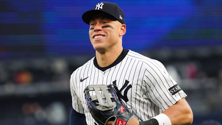 New York Yankees outfielder Aaron Judge on Apr 12, 2025.