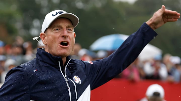 U.S. vice captain Jim Furyk during the 2025 Ryder Cup at Bethpage Black