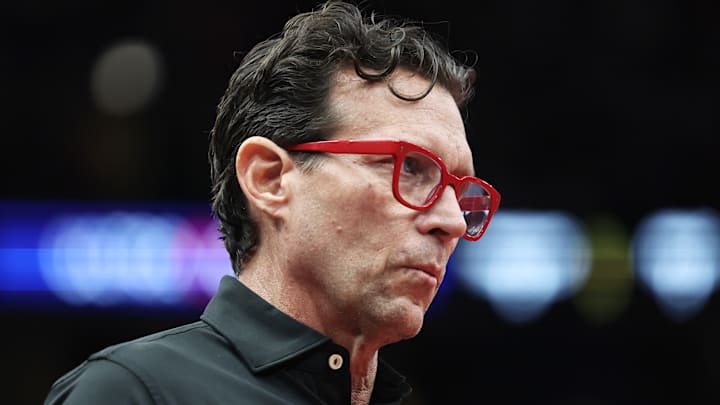 Atlanta Hawks head coach Quin Snyder looks on against the Chicago Bulls