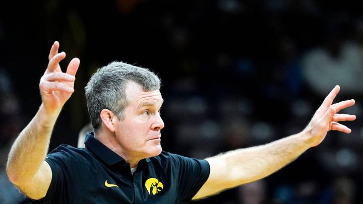 Iowa head coach Tom Brands reacts during a dual against the Minnesota Golden Gophers Jan. 30, 2026 at Carver-Hawkeye Arena in Iowa City, Iowa. Iowa head coach Tom Brands reacts during a dual against the Minnesota Golden Gophers Jan. 30, 2026 at Carver-Hawkeye Arena in Iowa City, Iowa.