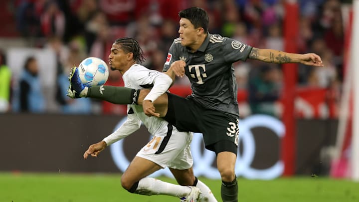 Min-jae Kim im Einsatz gegen Bayer Leverkusen