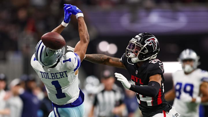 Atlanta Falcons cornerback A.J. Terrell is dealing with a hamstring injury.