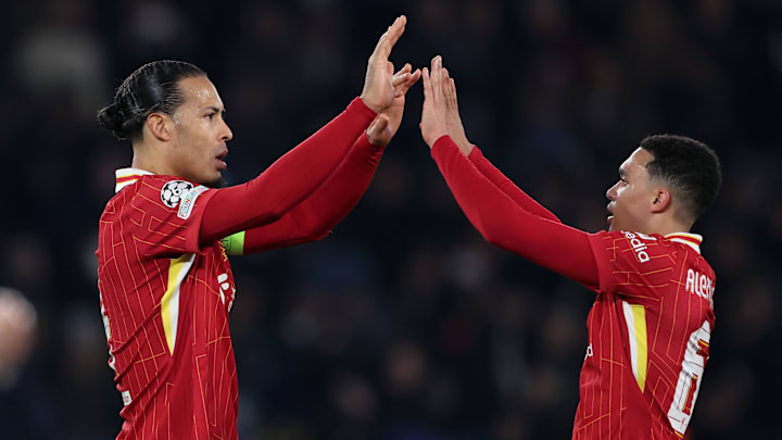 Virgil van Dijk (left) didn't offer much sympathy to Trent Alexander-Arnold after he was booed by the Anfield crowd