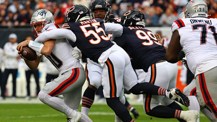 The Bears need to add pass rush help but the big contract to Maxx Crosby could drive the market beyond their reach. The Bears need to add pass rush help but the big contract to Maxx Crosby could drive the market beyond their reach.