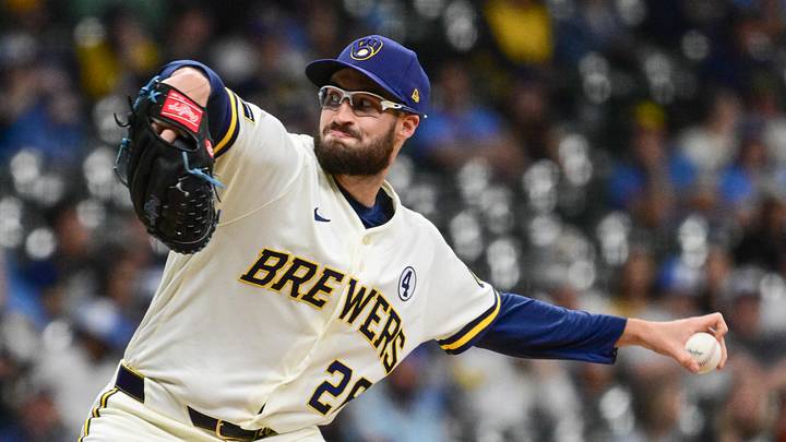 Jun 2, 2026; Milwaukee, Wisconsin, USA; Milwaukee Brewers pitcher Aaron Ashby (26) throws a pitch in the eighth inning against the San Francisco Giants at American Family Field. Mandatory Credit: Benny Sieu-Imagn Images Jun 2, 2026; Milwaukee, Wisconsin, USA; Milwaukee Brewers pitcher Aaron Ashby (26) throws a pitch in the eighth inning against the San Francisco Giants at American Family Field. Mandatory Credit: Benny Sieu-Imagn Images