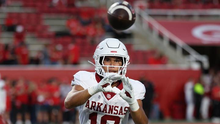 Arkansas Razorbacks defensive back John Howse IV (18) warms up prior to a game against the Utah Utes at Rice-Eccles Stadium. Arkansas Razorbacks defensive back John Howse IV (18) warms up prior to a game against the Utah Utes at Rice-Eccles Stadium.