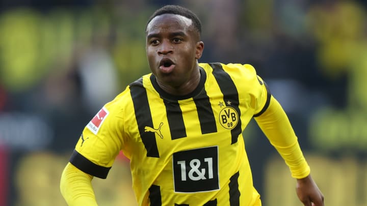 Youssoufa Moukoko l'attaquant du Borussia Dortmund Youssoufa Moukoko l'attaquant du Borussia Dortmund