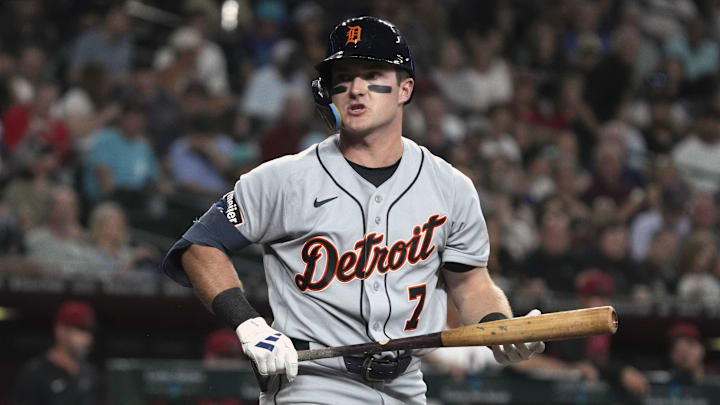 Tigers infielder Kevin McGonigle is batting .364 with a .985 OPS through his first six games in the majors.