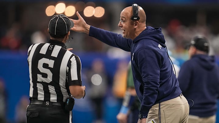 Penn State Nittany Lions head coach James Franklin
