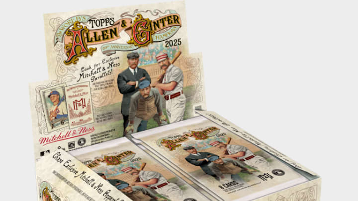2025 Topps Allen and Ginter is available in multiple variations, including a special collab with Mitchell & Ness.