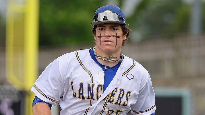 Kenosha St. Joseph senior Dominic Santarelli (25) is regarded as one of the top outfielders in the state of Wisconsin.