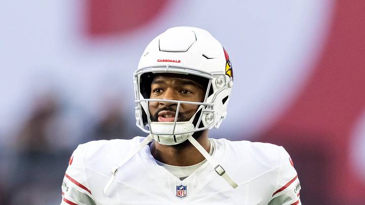 Dec 21, 2025; Glendale, Arizona, USA;  Arizona Cardinals quarterback Jacoby Brissett (7) against the Atlanta Falcons at State Farm Stadium. Mandatory Credit: Mark J. Rebilas-Imagn Images