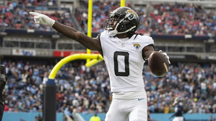 Jacksonville Jaguars wide receiver Calvin Ridley (0)