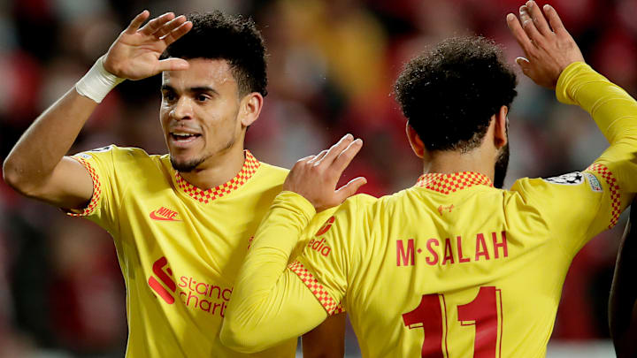 Diaz and Salah form part of a feared Liverpool frontline