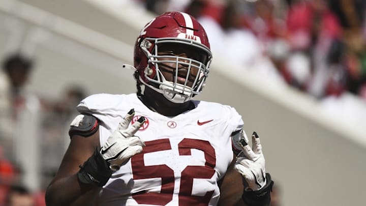 Alabama offensive lineman Tyler Booker