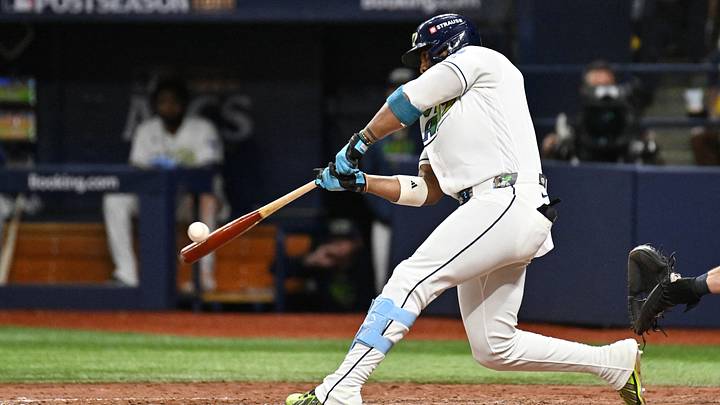 Yandy Diaz has two home runs this postseason. Yandy Diaz has two home runs this postseason.