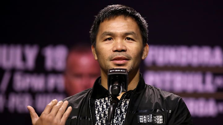 Hall of Fame boxing legend Manny Pacquiao on June 3, 2025.