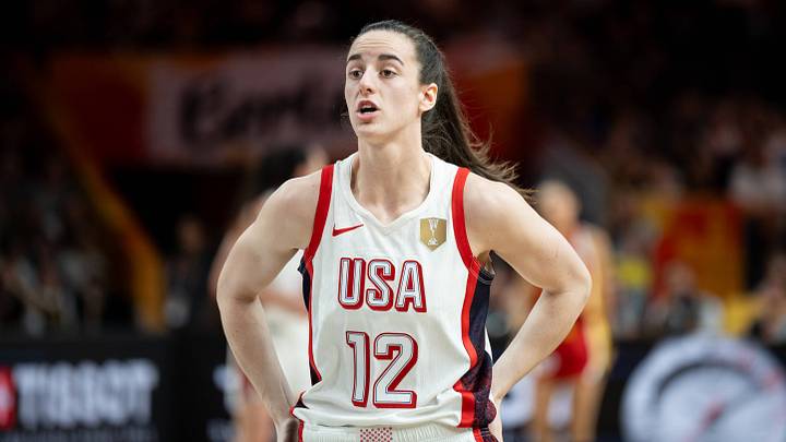 Caitlin Clark plays during the FIBA Womens Basketball World Cup 2026 match between the United States and China. Caitlin Clark plays during the FIBA Womens Basketball World Cup 2026 match between the United States and China.