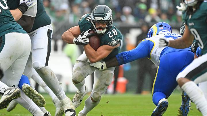 Oct 4, 2026; Philadelphia, Pennsylvania, USA; Philadelphia Eagles running back Will Shipley (28) runs with the ball against the Los Angeles Rams at Lincoln Financial Field. Mandatory Credit: Eric Hartline-Imagn Images Oct 4, 2026; Philadelphia, Pennsylvania, USA; Philadelphia Eagles running back Will Shipley (28) runs with the ball against the Los Angeles Rams at Lincoln Financial Field. Mandatory Credit: Eric Hartline-Imagn Images