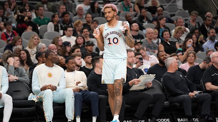 Jeremy Sochan. Mandatory Credit: Dustin Safranek-Imagn Images Jeremy Sochan. Mandatory Credit: Dustin Safranek-Imagn Images