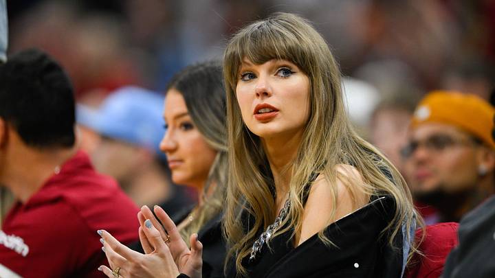 Taylor Swift during the third quarter between the New York Knicks and Cleveland Cavaliers during Game 3 of the Eastern Conference Finals for the 2026 NBA playoffs at Rocket Arena. Taylor Swift during the third quarter between the New York Knicks and Cleveland Cavaliers during Game 3 of the Eastern Conference Finals for the 2026 NBA playoffs at Rocket Arena.