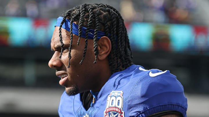 East Rutherford, New Jersey, USA; New York Giants wide receiver Malik Nabers.